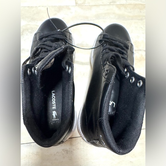 Lacoste Kids Black High-Top Sneakers - Picture 10 of 10
